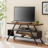 Pravinn Lounge LED Bookcase Media Console Table
